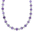 Native American Navajo Amethyst and Mother of Pearl Bead Sterling Silver Necklace JX126709